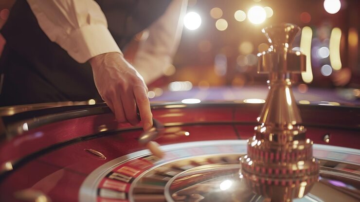 Live Gaple Online table with tiles displayed and dealer managing round